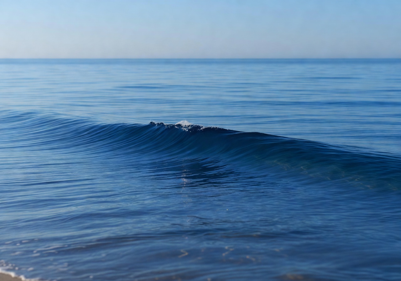 ocean wave calm blue immersive audio background